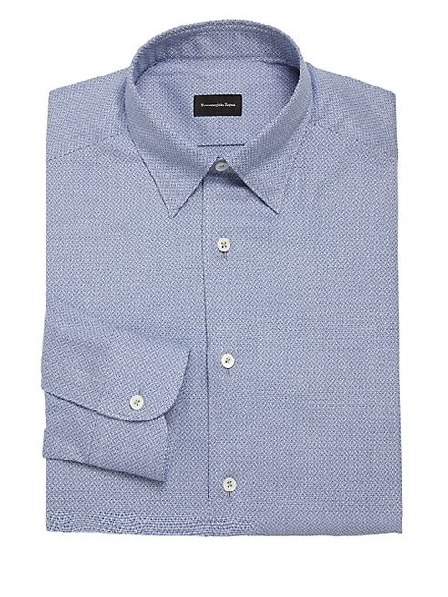 Ermenegildo Zegna - Regular-Fit Patterned Dress Shirt