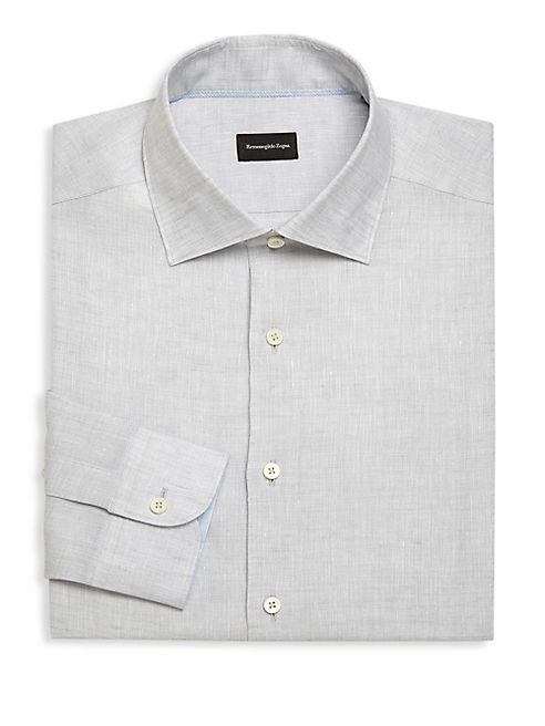 Ermenegildo Zegna - Regular-Fit Linen Dress Shirt