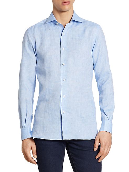 Ermenegildo Zegna - Textured Linen Shirt