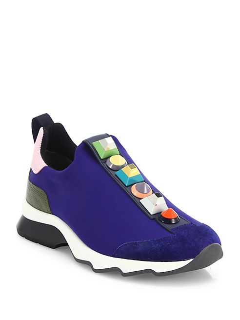 Fendi - Rainbow Studded Sneakers