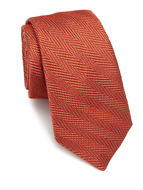 Ike Behar - Chevron Silk Tie