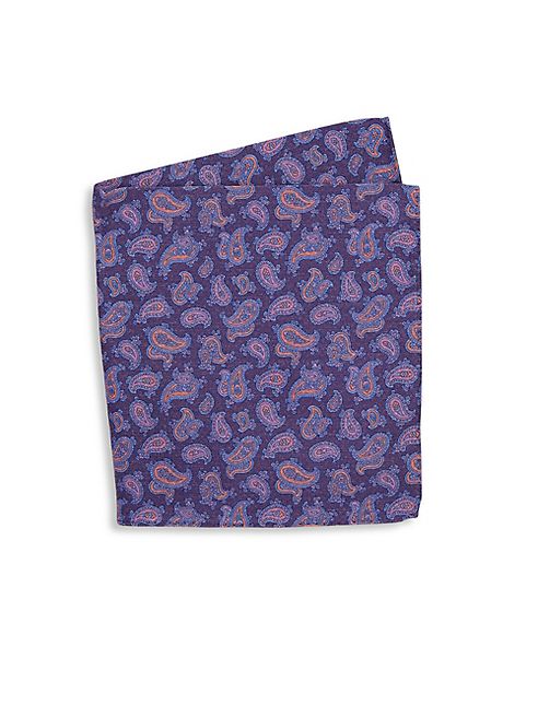 Ike Behar - Two-Sided Dot Silk Pocket Square