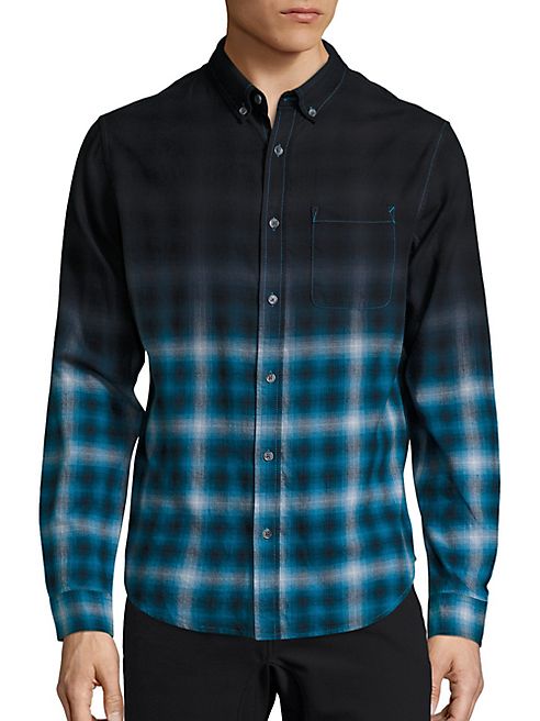 Saks Fifth Avenue x Anthony Davis - Long Sleeve Woven Plaid Shirt