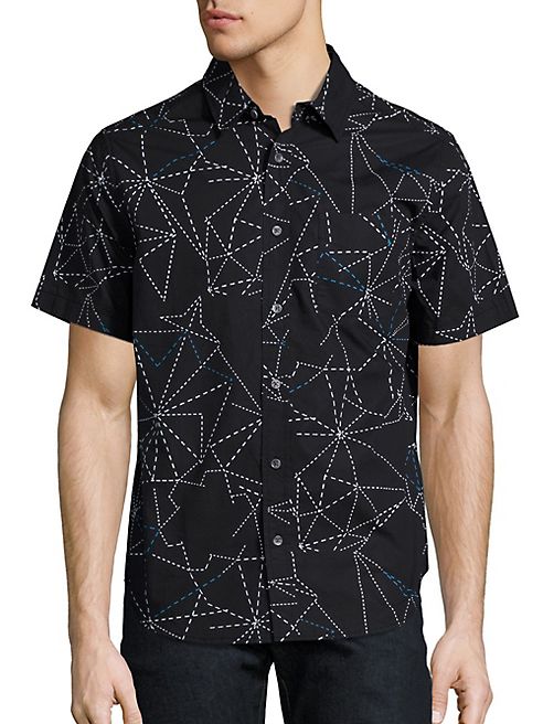 Saks Fifth Avenue x Anthony Davis - Geometric Printed Shirt