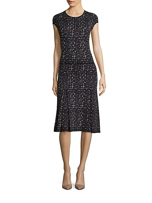 Bottega Veneta - Printed Cap Sleeve Dress