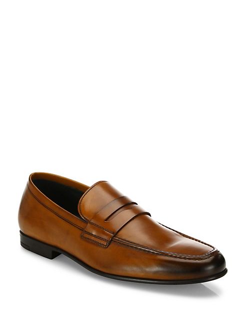 To Boot New York - Alek   Leather Penny Loafers