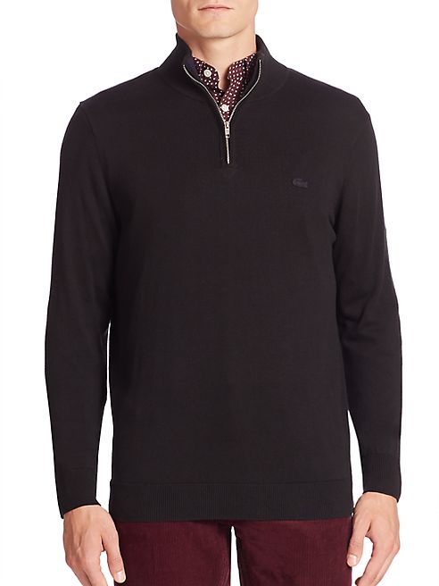 Lacoste - Quarter-Zip Jersey Sweater