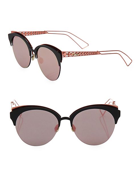 Dior - Diorama 55MM Rounded Clubmaster Sunglasses