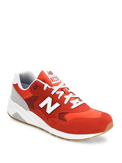 New Balance - 580 Revlite Suede & Mesh Sneakers