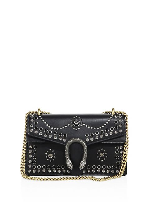 Gucci - Small Dionysus Studded Leather Shoulder Bag