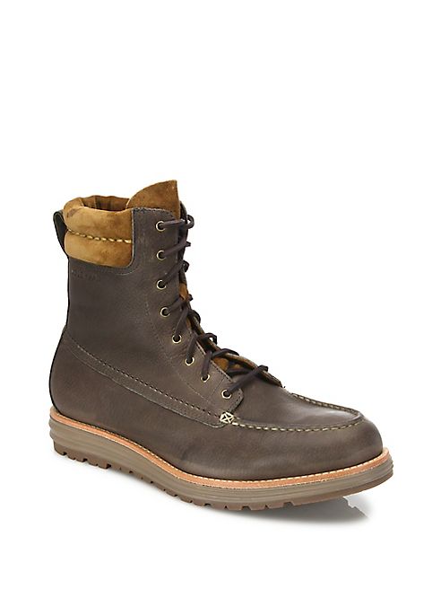 Cole Haan - Waterproof Two-Tone Leather Boots