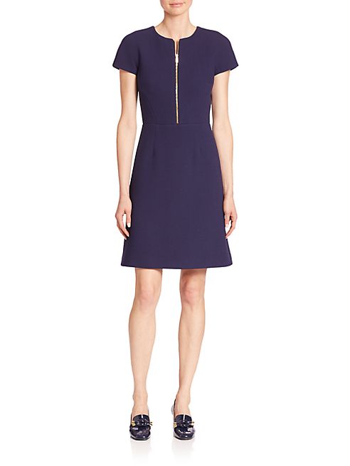 Michael Kors Collection - Stretch Boucle Crepe Belted Dress