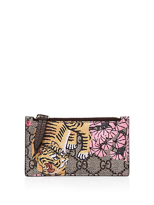 Gucci - Gucci Bengal Card CaseTop zip pocket