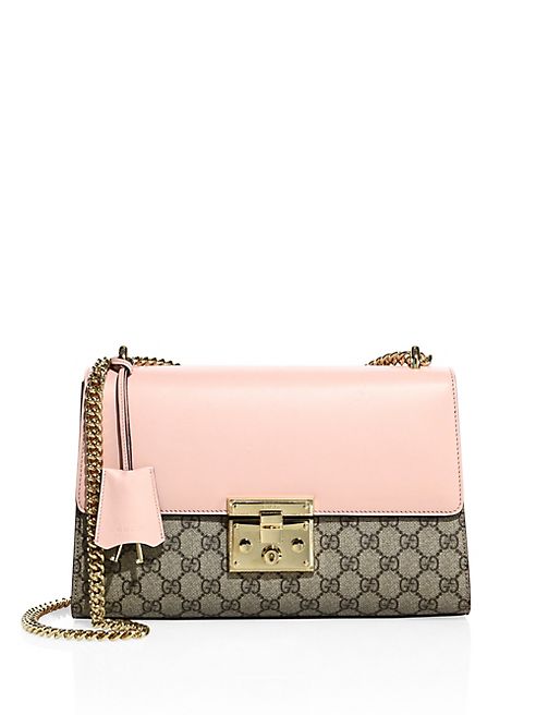 Gucci - Medium Padlock GG Supreme Leather Shoulder bag