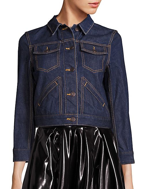 Marc Jacobs - Customized Pin-Embellished Shrunken Denim Jacket