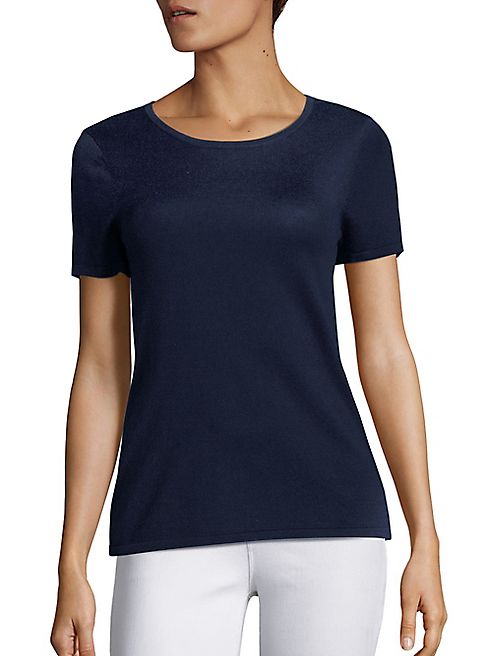 Saks Fifth Avenue Collection - Silk & Cashmere T-Shirt