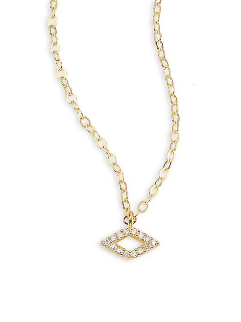 ILA - Luciana Diamond & 14K Yellow Gold Pendant Necklace