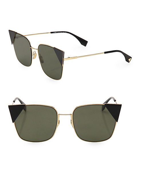 Fendi - 55MM Squared Cat Eye Sunglasses