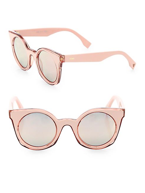 Fendi - 48MM Rounded Cat's-Eye Sunglasses