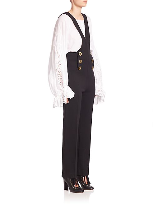 Chloé - Wool Overall Jumpsuit