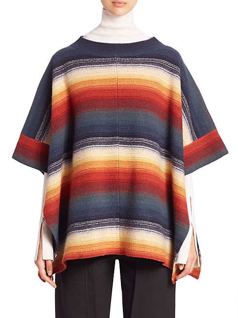 Chloé - Striped Knit Poncho