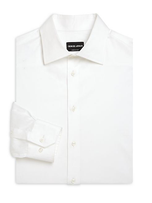 Giorgio Armani - Regular-Fit Cotton Dress Shirt