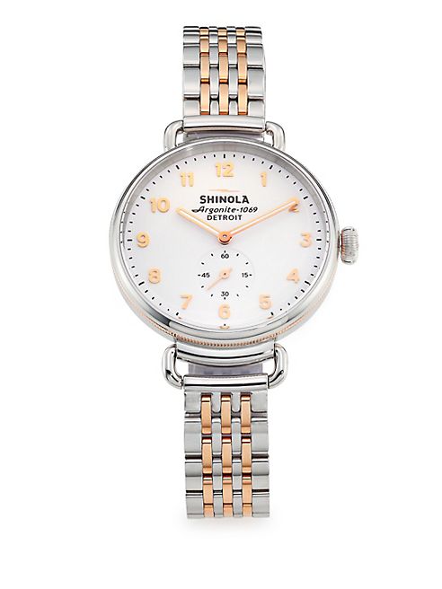 Shinola - Canfield Two-Tone Stainless Steel Bracelet Watch