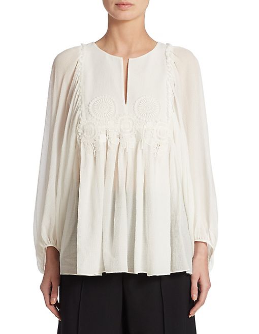 Chloé - Silk Lace Blouse