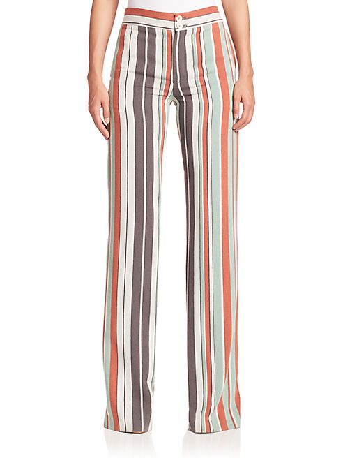 Chloé - Striped Bootleg Trouser