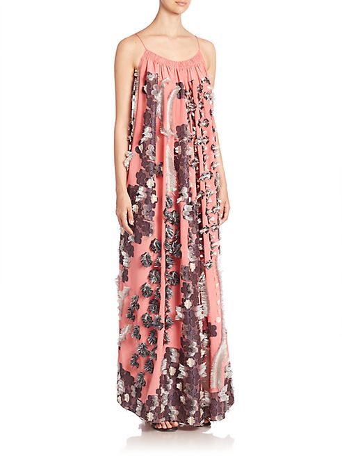 Chloé - Floral Jacquard Gown