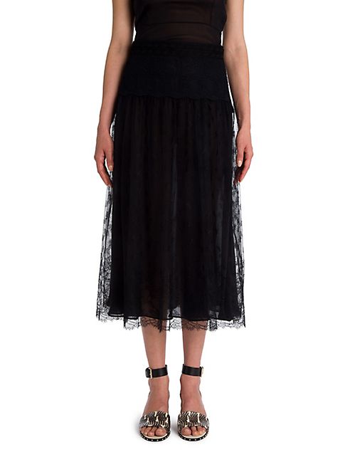 Valentino - Flowers Lace Skirt