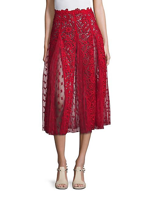 Valentino - Guipure Lace Skirt