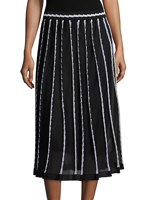 M Missoni - Pleated Vertical Triangle Skirt