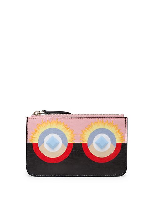 Fendi - Crayons Colorblock Leather Key Case