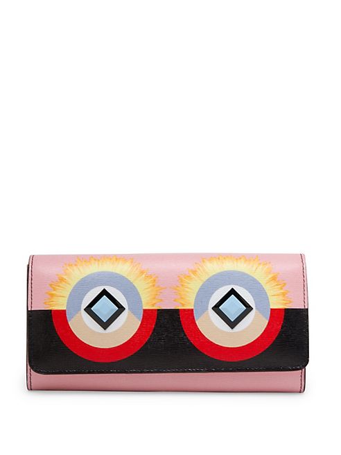 Fendi - Crayons Studded Leather Continental Wallet