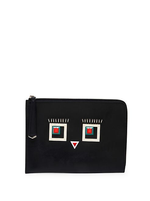 Fendi - 2Jours Pierced Leather Pouch