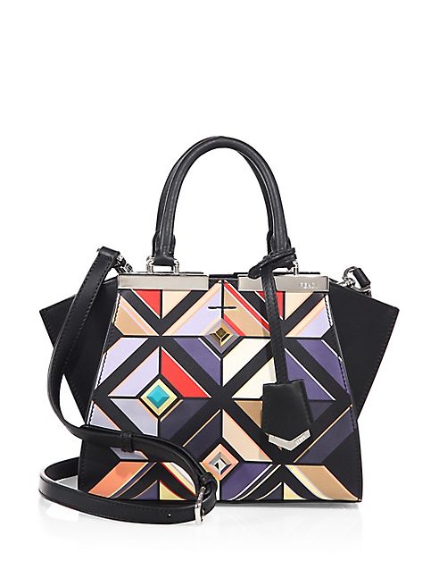 Fendi - Mini 3Jours Printed Leather Shopper