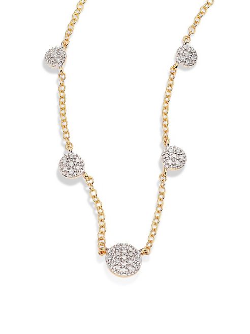 Phillips House - Affair Diamond & 14K Yellow Gold Infinity Station Necklace