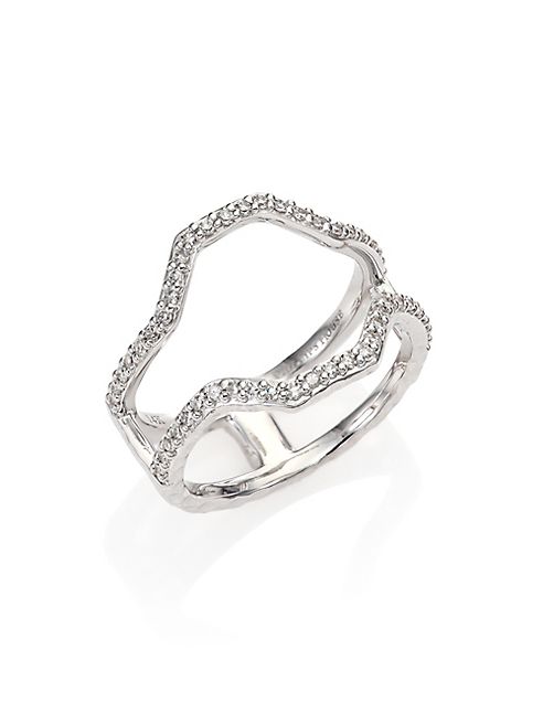 Phillips House - Hero Diamond & 14K White Gold Frame Ring