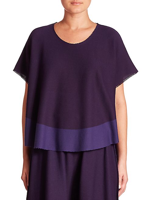 Issey Miyake - Berry Knit A-POC Top