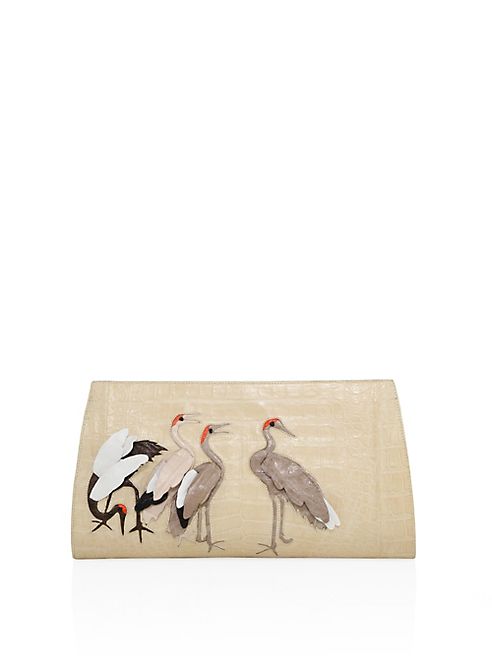 Nancy Gonzalez - Bird Crocodile Slicer Clutch