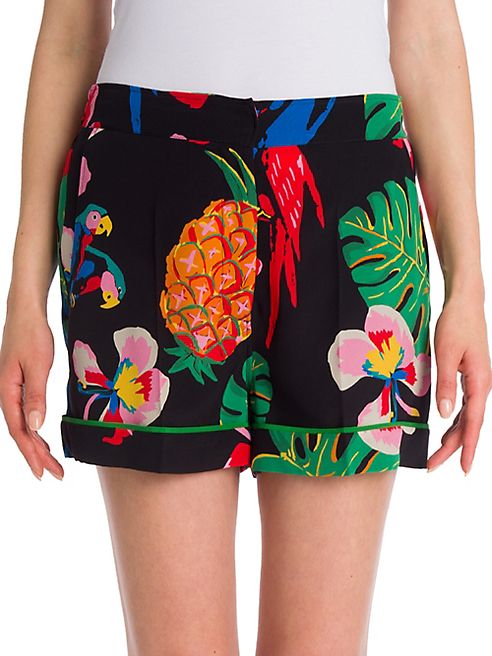 Valentino - Tropical Dream Silk Shorts