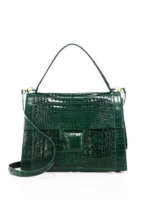 Nancy Gonzalez - Medium Kelly Crocodile Top-Handle Bag