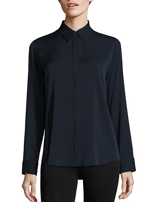 The Row - Petan Stretch Silk Shirt