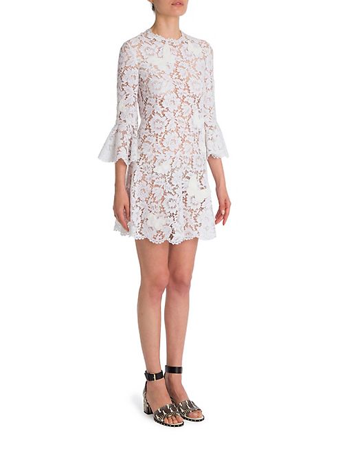 Valentino - Butterfly Embroidered Lace Dress