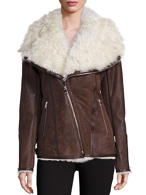 LAMARQUE - Abri Shearling Moto Jacket