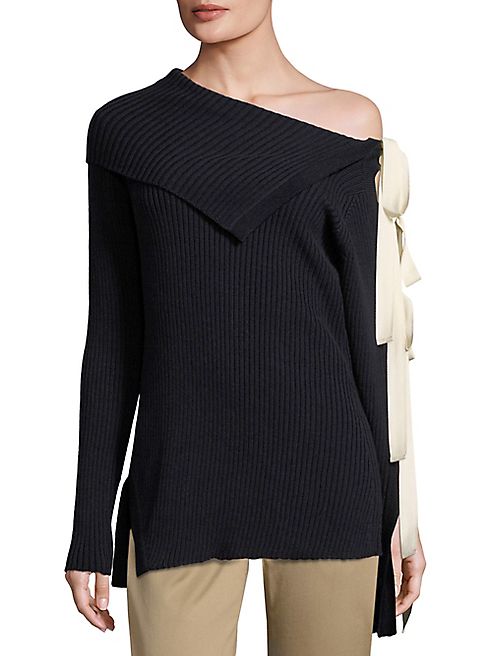 Monse - Asymmetrical Wool-Blend Top