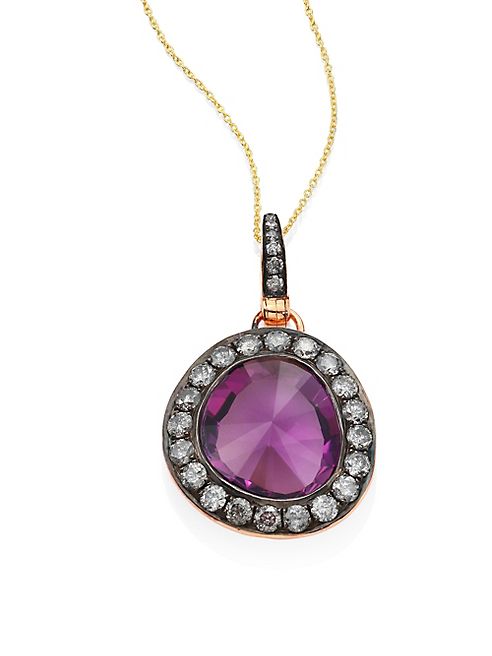 Annoushka - Dusty Diamonds Amethyst Pendant