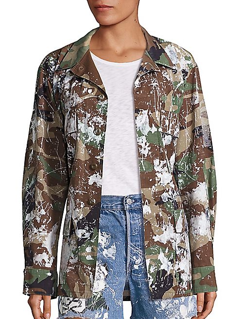 Rialto Jean Project - Make Fashion Not War Vintage Splatter Camo Jacket