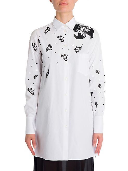 Valentino - Embroidered Cotton Shirt